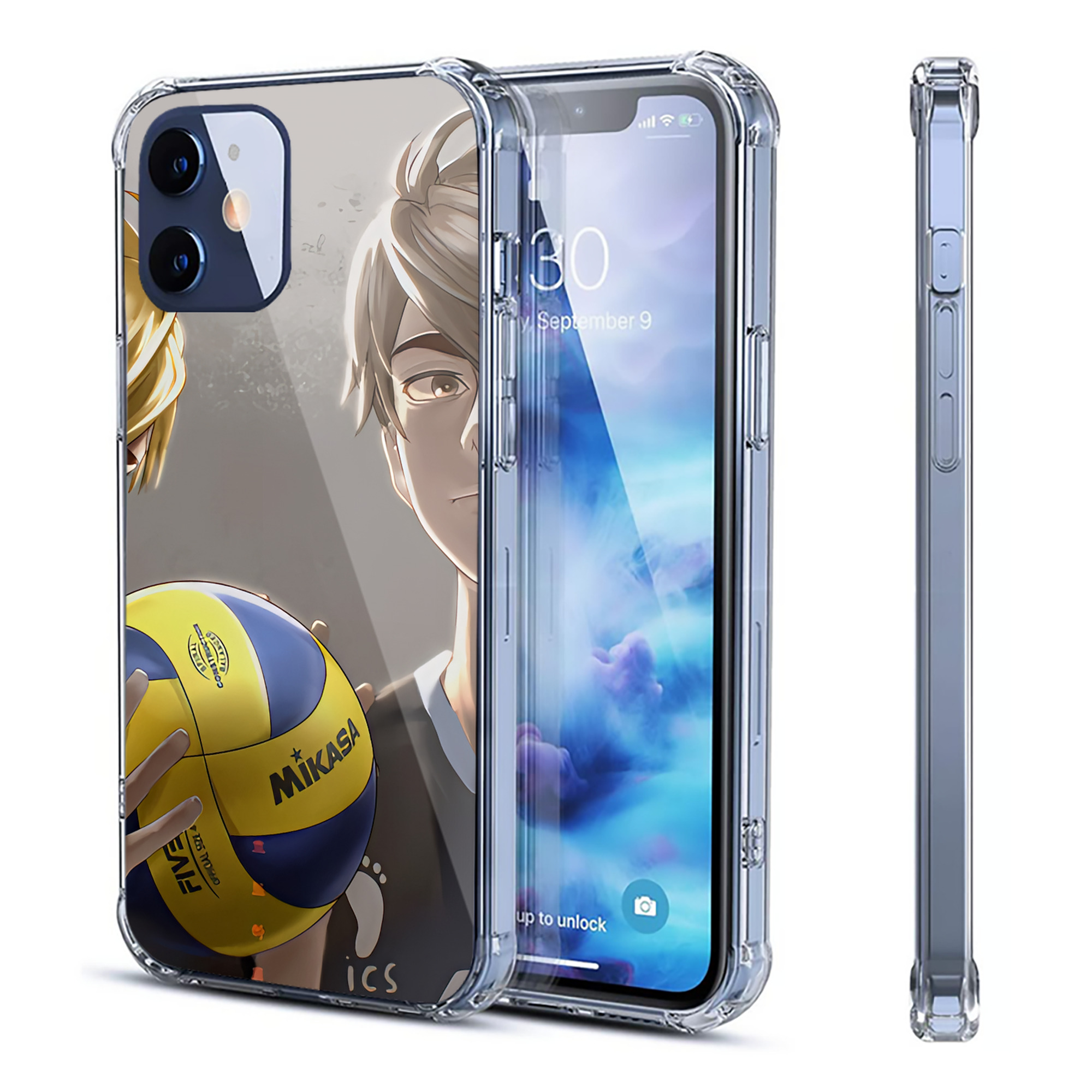 （画像用） ハイキュー!! Haikyu!! 【iPhone 12シリーズ対応】透明スマホケース（クリアソフトケース）